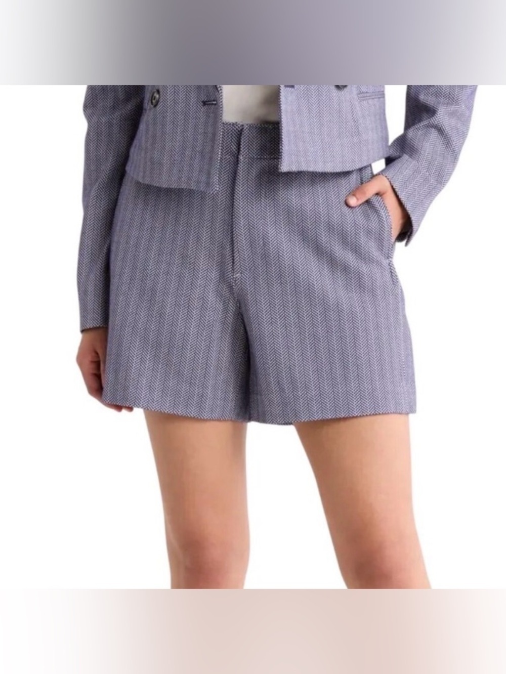 RAG & BONE ELVY SHORTS NAVY BLUE WHITE SIZE 0 NWT